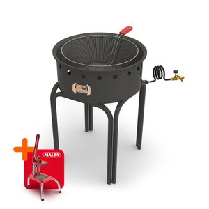 Tacho Fritador Coluna a Gás Alta Pressão 14L Óleo PR-14G Progás e Cortador de Legumes