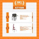 Ver imagem 2 de Tacho Fritador Coluna a Gás Alta Pressão 14L Óleo PR-14G Progás e Cortador de Legumes