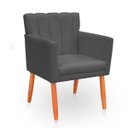 Ver imagem 5 de Kit 2 Poltronas Recepção Cecília Cinza Biselos Decor