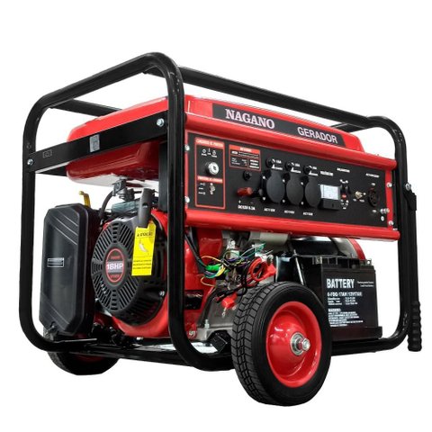 Gerador de Energia a Gasolina 10kva Monofásico 110v220v Partida Elétrica