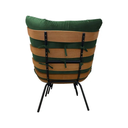 Ver imagem 3 de Poltrona Costela Acompanha Puff Apoio para Pés Confortável:verde