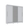 Guarda-Roupa Casal 3 Portas 1 Porta Espelhada Imperial Gelius Móveis - 3