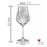 Kit 6 Taças Vinho Cristal Titânio Bohemia Tulipa Optic 350ml - 2