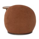 Ver imagem 7 de Poltrona Orgânica Kaira com Mesa Lateral Esquerda Base Fixa Titânio Bouclé Terracota - Nexta Casa