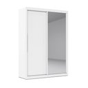 Ver imagem 3 de Guarda-Roupa Solteiro 2 Portas 1 Porta Espelhada Royale 100% MDF