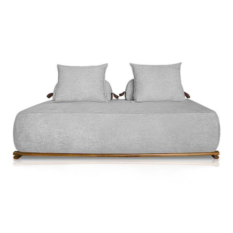 Sofá Agius 2 Lugares 1,60 Linho Boucle - Lucadi Home