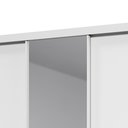 Ver imagem 5 de Guarda-Roupa Casal 3 Portas 1 Porta Espelhada Royale 100% MDF Branco/Acetinado