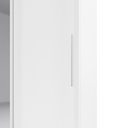 Ver imagem 3 de Guarda-Roupa Casal 3 Portas 1 Porta Espelhada Royale 100% MDF Branco/Acetinado