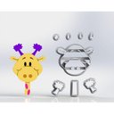 Ver imagem 1 de Cortador Galinha Pintadinha Girafa Mod 2 Tamanho 8cm