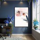 Ver imagem 2 de Quadro Decorativo Pétala Suspensa 70x50cm Mold Branca