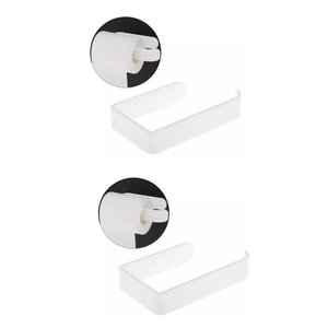 Kit 2 Portas Papel Higiênico Parede Acrílico Banheiro