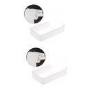 Ver imagem 1 de Kit 2 Portas Papel Higiênico Parede Acrílico Banheiro