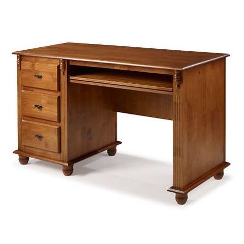 Escrivaninha Antique 3 Gavetas Imbuia Verniz