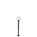 Ver imagem 1 de Poste de Jardim p10/b15 de 1,30m com Globo de Vidro Transparente 15x28 Preto