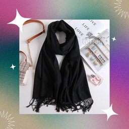 Cachecol Lenço de Pescoço Echarpe Pashmina Elegante Versátil - 8