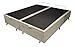 Ver imagem 3 de Cama Box Bau King Bege Corino 1,93cm Premium Blindada Super Reforçada