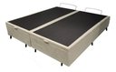 Ver imagem 2 de Cama Box Bau King Bege Corino 1,93cm Premium Blindada Super Reforçada