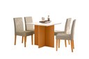 Ver imagem 2 de Mesa de Jantar Retangular de Vidro 4 Lugares 120cm sem Cadeiras Helô Poliman Móveis