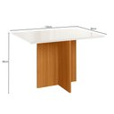 Ver imagem 3 de Mesa de Jantar Retangular de Vidro 4 Lugares 120cm sem Cadeiras Helô Poliman Móveis