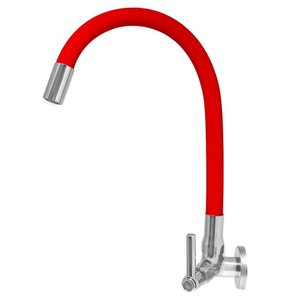 Torneira Gourmet Cozinha Flexível de Parede 1/4 de Volta
