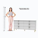 Ver imagem 4 de Cômoda Ditália 6 Gavetas Dm-240 Branca
