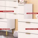 Ver imagem 3 de Cômoda Ditália 6 Gavetas Dm-240 Branca