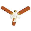 Ver imagem 1 de Ventilador de Teto Venti-delta New Zeta 3 Pás Mogno Branco/dourado 220v