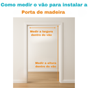 Ver imagem 5 de Porta Virola 70 Completa Caixilho - Vista - Fechadura e Dobradiça