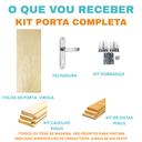 Ver imagem 2 de Porta Virola 70 Completa Caixilho - Vista - Fechadura e Dobradiça