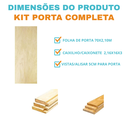 Ver imagem 4 de Porta Virola 70 Completa Caixilho - Vista - Fechadura e Dobradiça