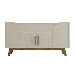 Conjunto Retrô Rack com Painel e Aparador Desing Curvo TV até 50 Polegadas  - 8