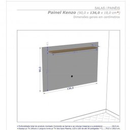 Conjunto Retrô Rack com Painel e Aparador Desing Curvo TV até 50 Polegadas  - 3