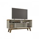 Ver imagem 6 de Conjunto Retrô Rack com Painel e Aparador Desing Curvo TV até 50 Polegadas 