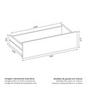Ver mais imagens de Cômoda Sapateira 4 Gavetas e 2 Portas Atena Marrom/Nogueira/Capuccino