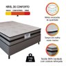 Cama Box Casal Gazin com Molas Ensacadas Vibe 138x188x60cm Cinza/preto - 4