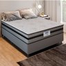 Cama Box Casal Gazin com Molas Ensacadas Vibe 138x188x60cm Cinza/preto - 1