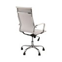 Ver mais imagens de Cadeira de Escritório Esteirinha Giratória Ergonômica Alta - Branco - 4