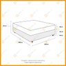 Cama Box Casal Marrom + Colchão de Espuma D45 Probel GuardaCostas ProForce Plus 138x188x63cm - 3