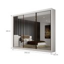 Ver imagem 3 de Guarda Roupa Casal 3 Portas Espelhado Milano - Arbo Design
