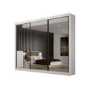 Ver imagem 2 de Guarda Roupa Casal 3 Portas Espelhado Milano - Arbo Design