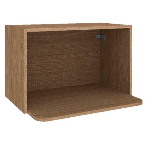 Armario Aereo Nicho para Microondas 1 Porta Basculante 60cm Lile Rimo Carvalho/carvalho