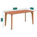 Ver imagem 5 de Mesa Jantar Retangular 1,60 Papaia sem Vidro Madeira/cinamomo