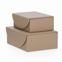 Ver imagem 4 de Conjunto Caixas Decorativas em Pu Nude/bege - 2 Pçs