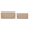 Conjunto Caixas Decorativas em Pu Nude/bege - 2 Pçs - 2