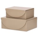 Ver imagem 1 de Conjunto Caixas Decorativas em Pu Nude/bege - 2 Pçs