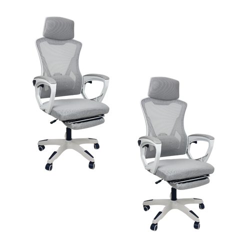 Cadeira de Escritório Presidente Executiva Oficial Supreme - Cinza - 2
