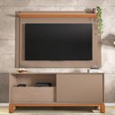 Ver imagem 5 de Bancada Rack com Painel para Tv até 55 Polegadas Jace Cinza