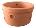 Ver imagem 1 de Vaso Furado de Barro Cachepot Cerâmica P/ Orquídeas 22x10cm