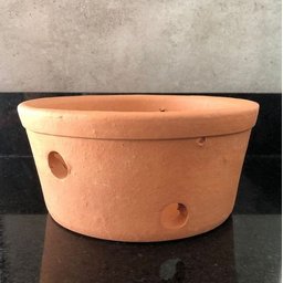 Vaso Furado de Barro Cachepot Cerâmica P/ Orquídeas 22x10cm - 4