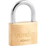 Cadeado de Latão 40mm Encartelado - Vonder - 1